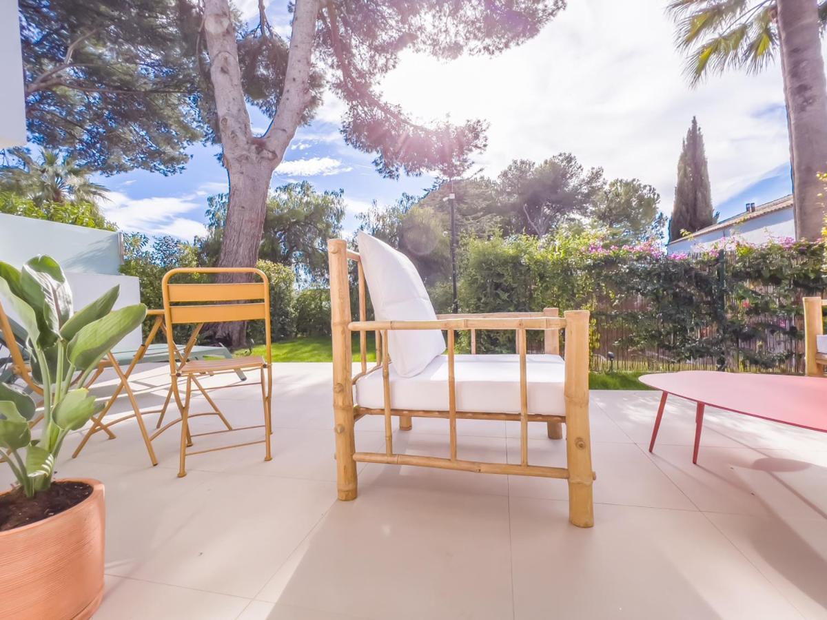 Ferienwohnung Bajo Con Jardin En La Milla De Oro Marbella Exterior foto