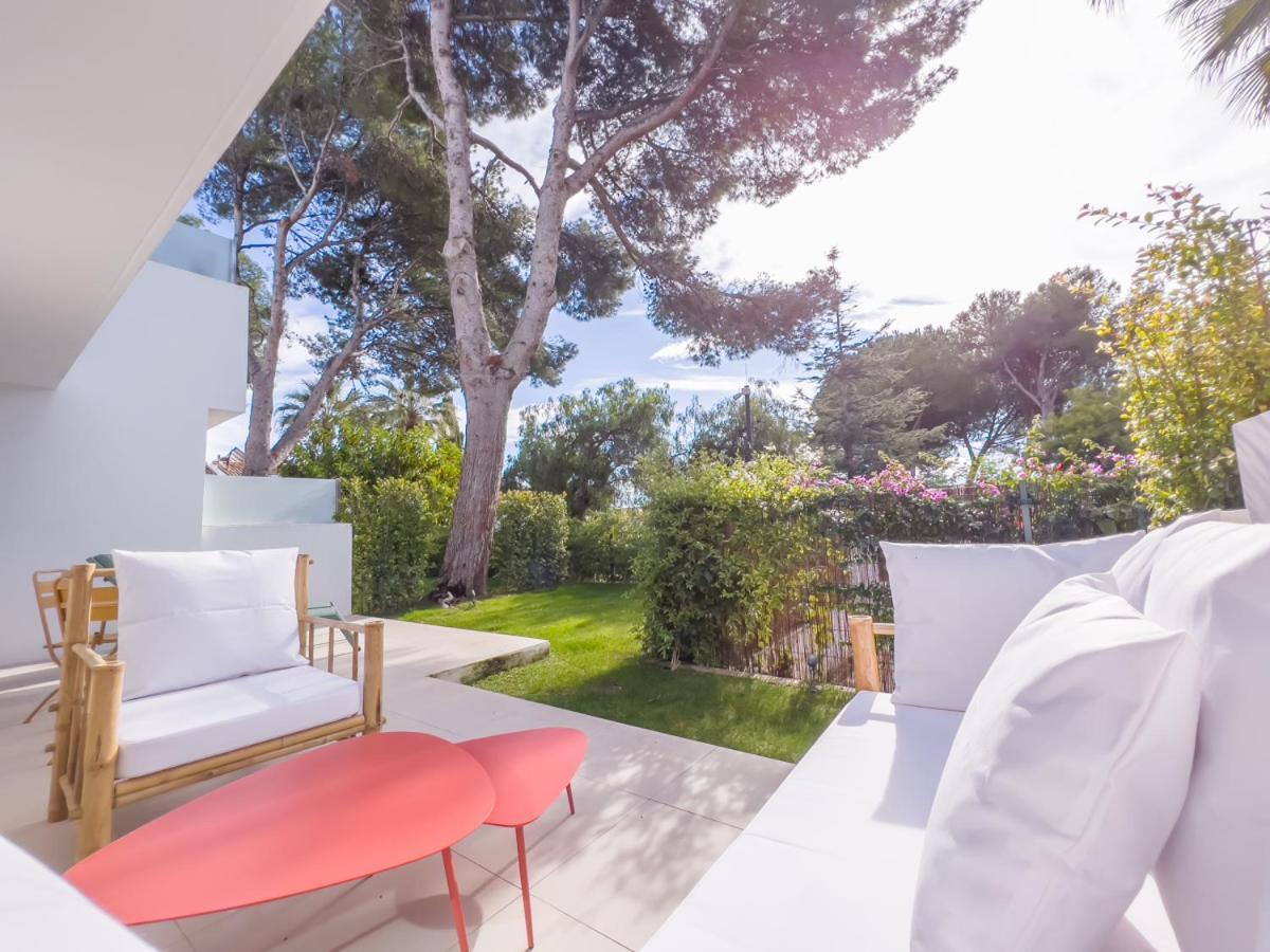 Ferienwohnung Bajo Con Jardin En La Milla De Oro Marbella Exterior foto